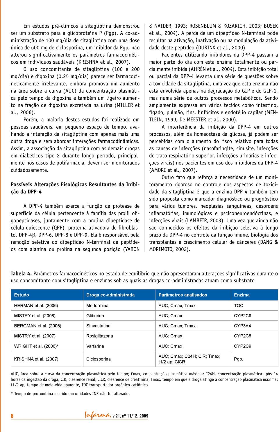 saudáveis (KRISHNA et al., 2007).