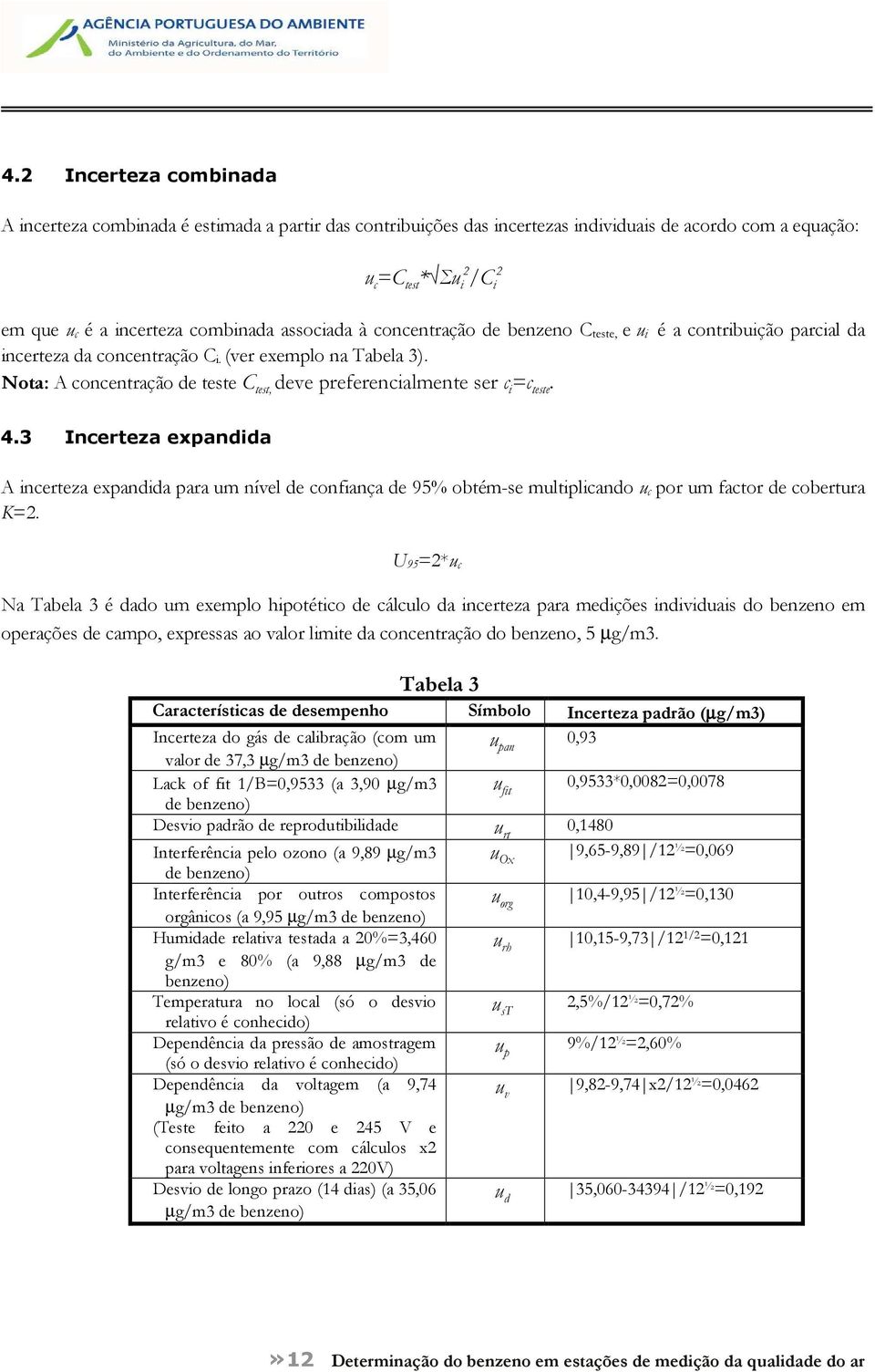 Nota: A concentração de teste C test, deve preferencialmente ser c i =c teste. 4.