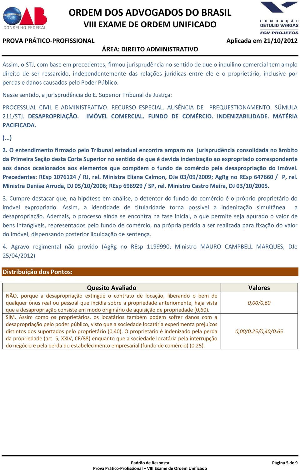 AUSÊNCIA DE PREQUESTIONAMENTO. SÚMULA 211/STJ. DESAPROPRIAÇÃO. IMÓVEL COMERCIAL. FUNDO DE COMÉRCIO. INDENIZABILIDADE. MATÉRIA PACIFICADA. (...) 2.