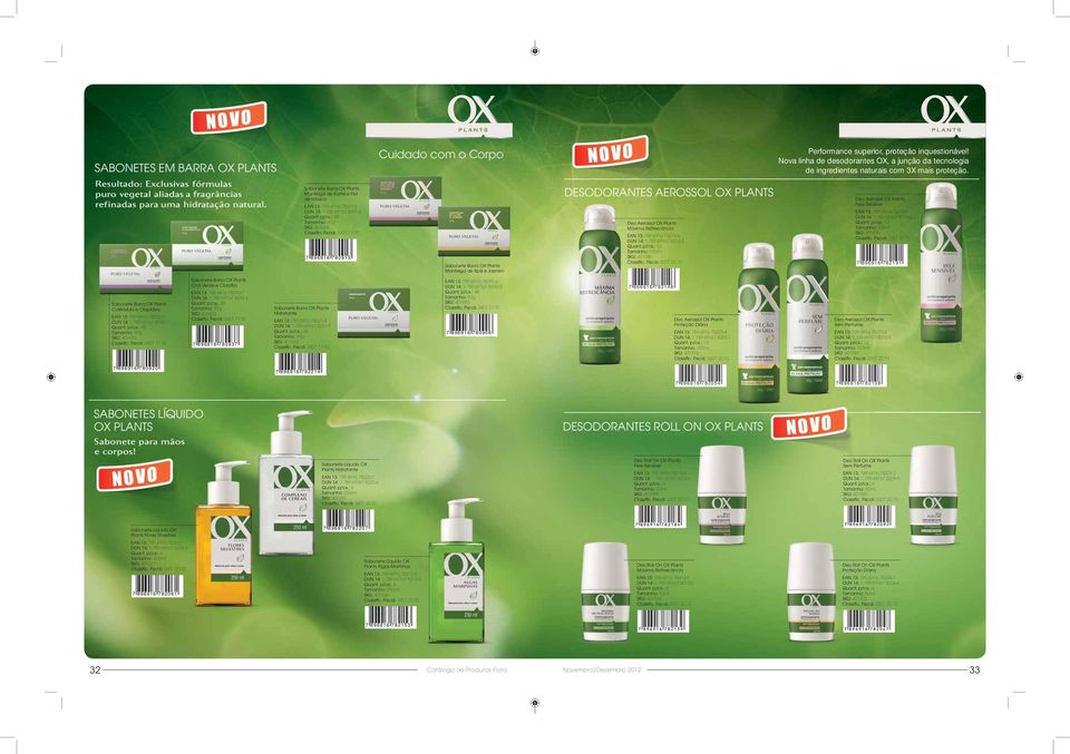 : 48 SKU: 4056 7 8969 780913 Sabonete Barra OX Plants Manteiga Ilipê e Jasmim Deo Aessol OX Plants Máxima Refrescância EAN 13: 789.69.78214-6 DUN 14: 1.789.697.