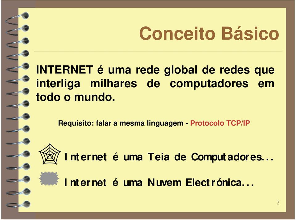 Requisito: falar a mesma linguagem - Protocolo TCP/IP
