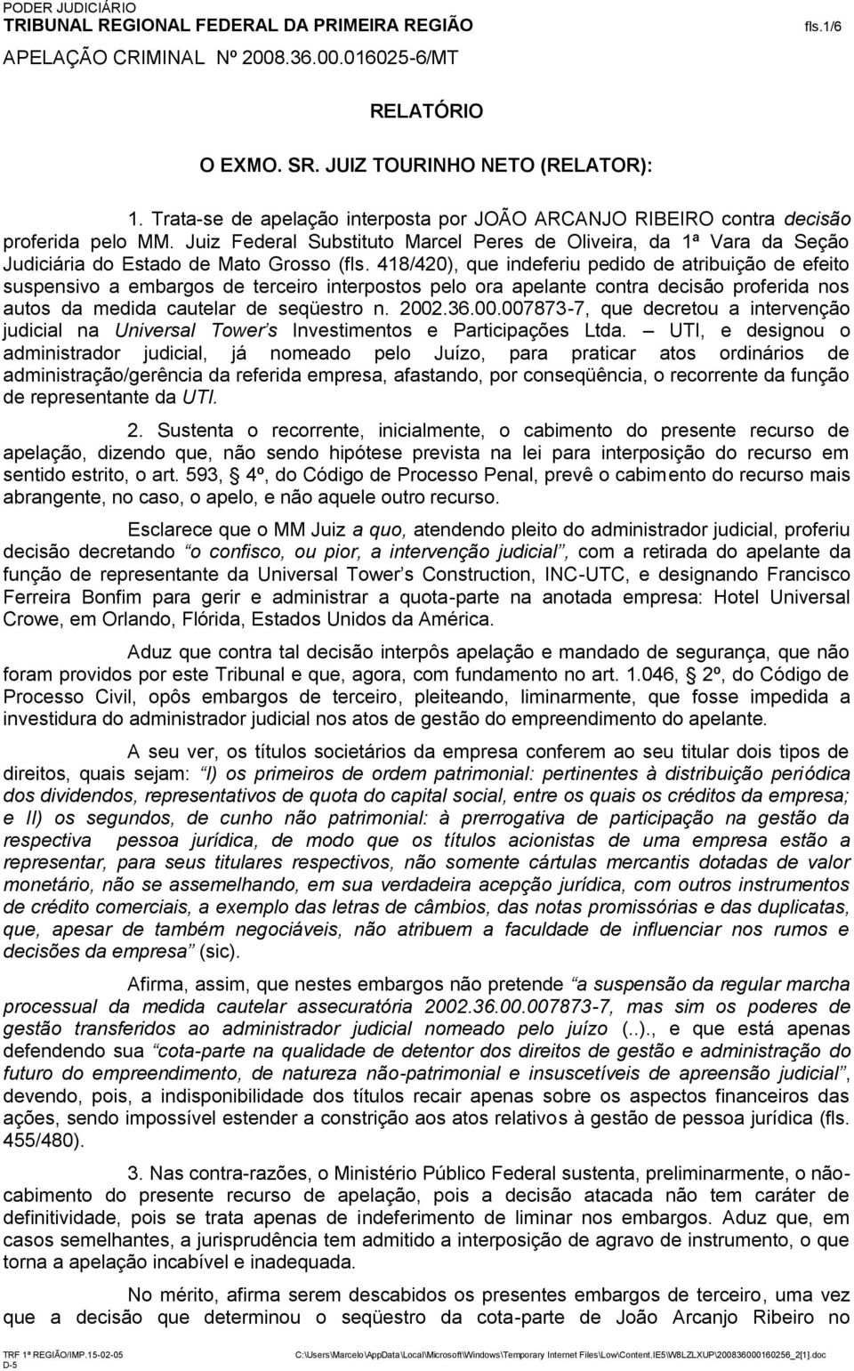 418/420), que indeferiu pedido de atribuição de efeito suspensivo a embargos de terceiro interpostos pelo ora apelante contra decisão proferida nos autos da medida cautelar de seqüestro n. 2002