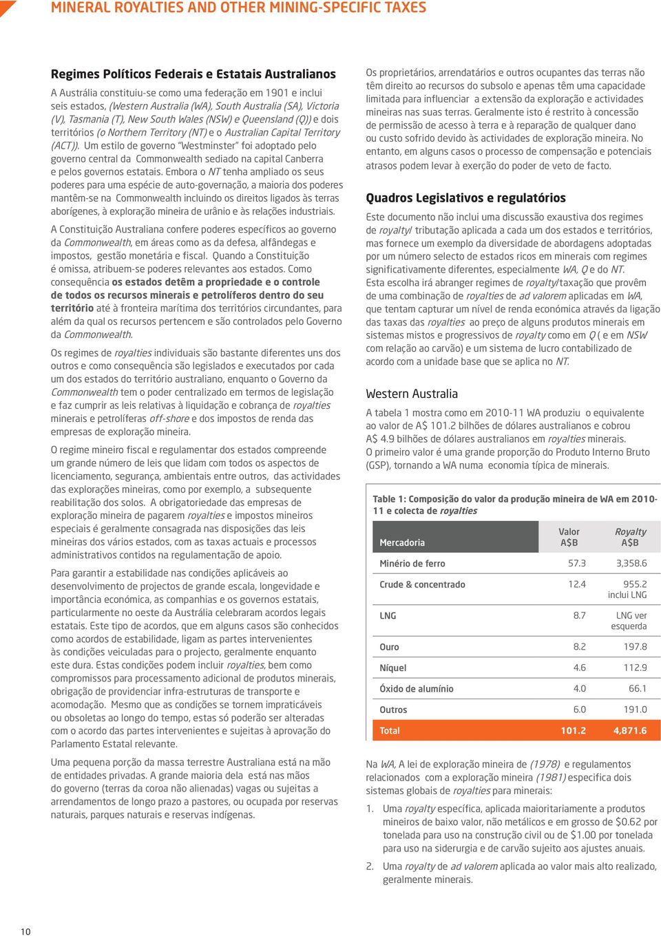 Um estilo de governo Westminster foi adoptado pelo governo central da Commonwealth sediado na capital Canberra e pelos governos estatais.