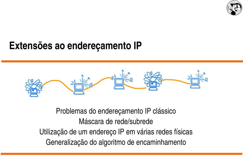 rede/subrede Utilização de um endereço IP em