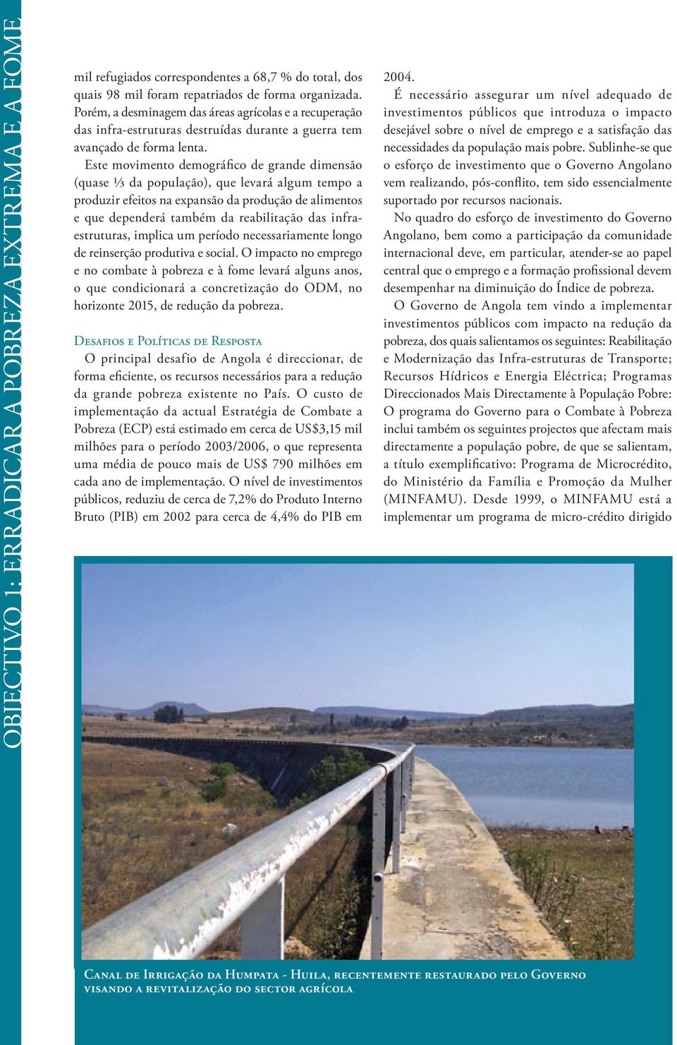 Este movimento demográfico de grande dimensão (quase ⅓ da população), que levará algum tempo a produzir efeitos na expansão da produção de alimentos e que dependerá também da reabilitação das