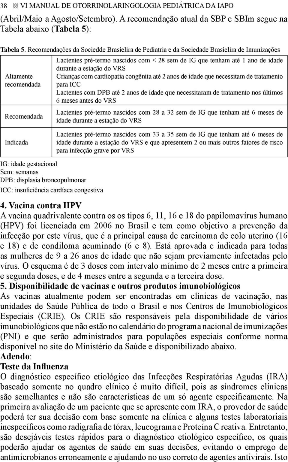 idade durante a estação do VRS Crianças com cardiopatia congênita até 2 anos de idade que necessitam de tratamento para ICC Lactentes com DPB até 2 anos de idade que necessitaram de tratamento nos