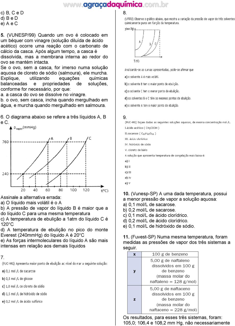 Explique, utilizando equações químicas balanceadas e propriedades de soluções, conforme for necessário, por que: a. a casca do ovo se dissolve no vinagre. b. o ovo, sem casca, incha quando mergulhado em água, e murcha quando mergulhado em salmoura.