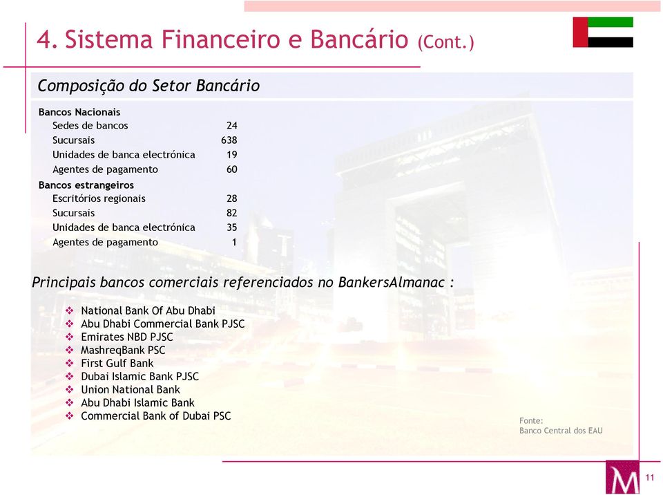 estrangeiros Escritórios regionais 28 Sucursais 82 Unidades de banca electrónica 35 Agentes de pagamento 1 Principais bancos comerciais