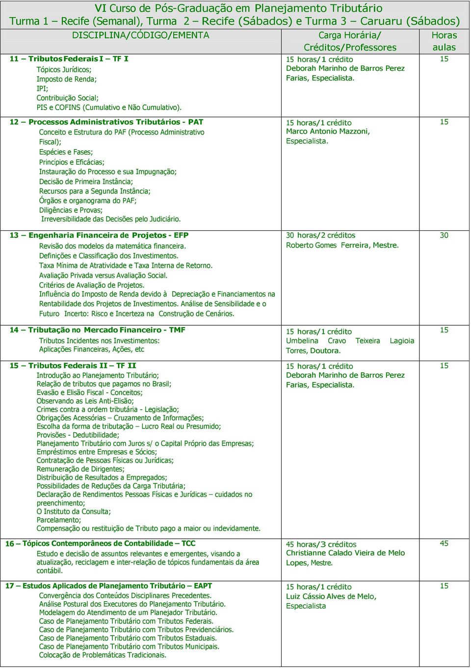 12 Processos Administrativos Tributários - PAT Conceito e Estrutura do PAF (Processo Administrativo Fiscal); Espécies e Fases; Princípios e Eficácias; Instauração do Processo e sua Impugnação;