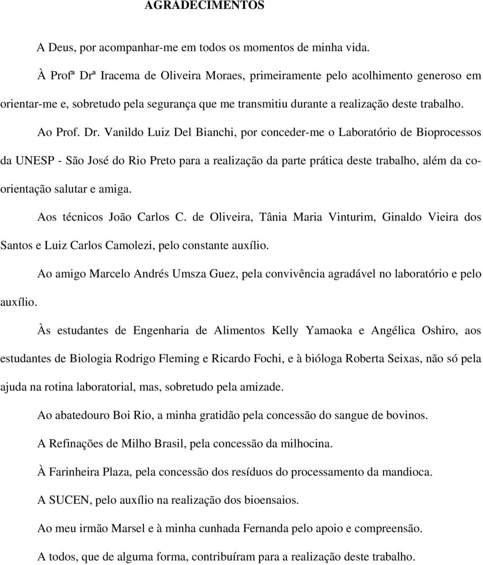 Iracema de Oliveira Moraes, primeiramente pelo acolhimento generoso em orientar-me e, sobretudo pela segurança que me transmitiu durante a realização deste trabalho. Ao Prof. Dr.