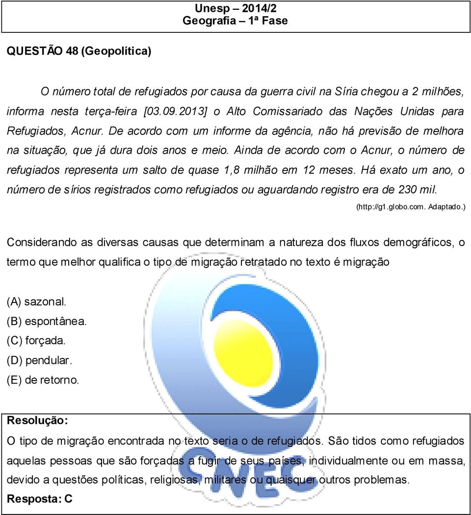 Ainda de acordo com o Acnur, o número de refugiados representa um salto de quase 1,8 milhão em 12 meses.