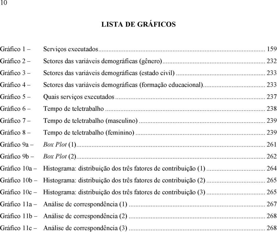 .. 238 Gráfico 7 Tempo de teletrabalho (masculino)... 239 Gráfico 8 Tempo de teletrabalho (feminino)... 239 Gráfico 9a Box Plot (1)... 261 Gráfico 9b Box Plot (2).