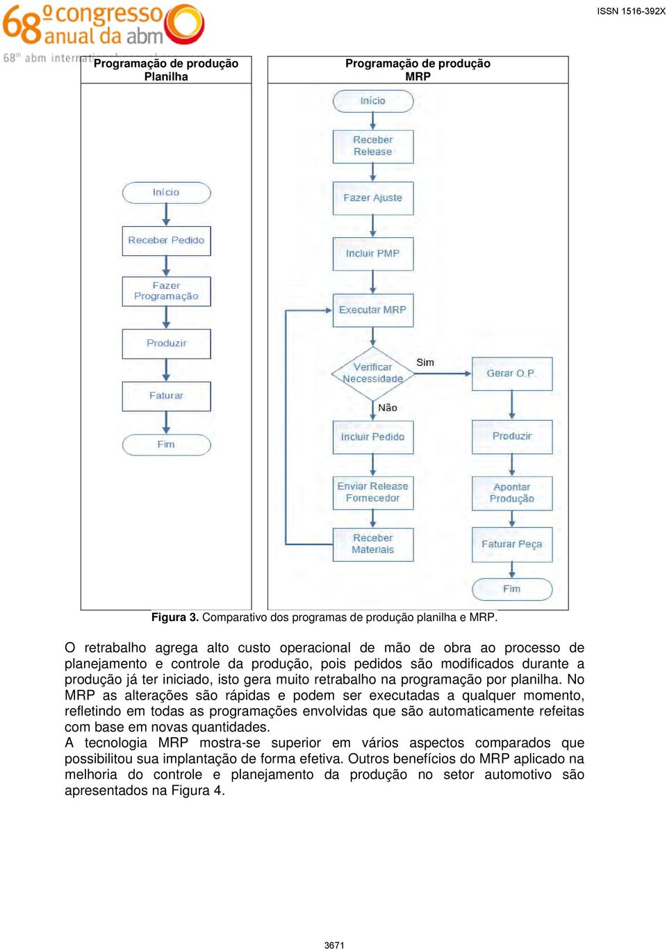 retrabalho na programação por planilha.