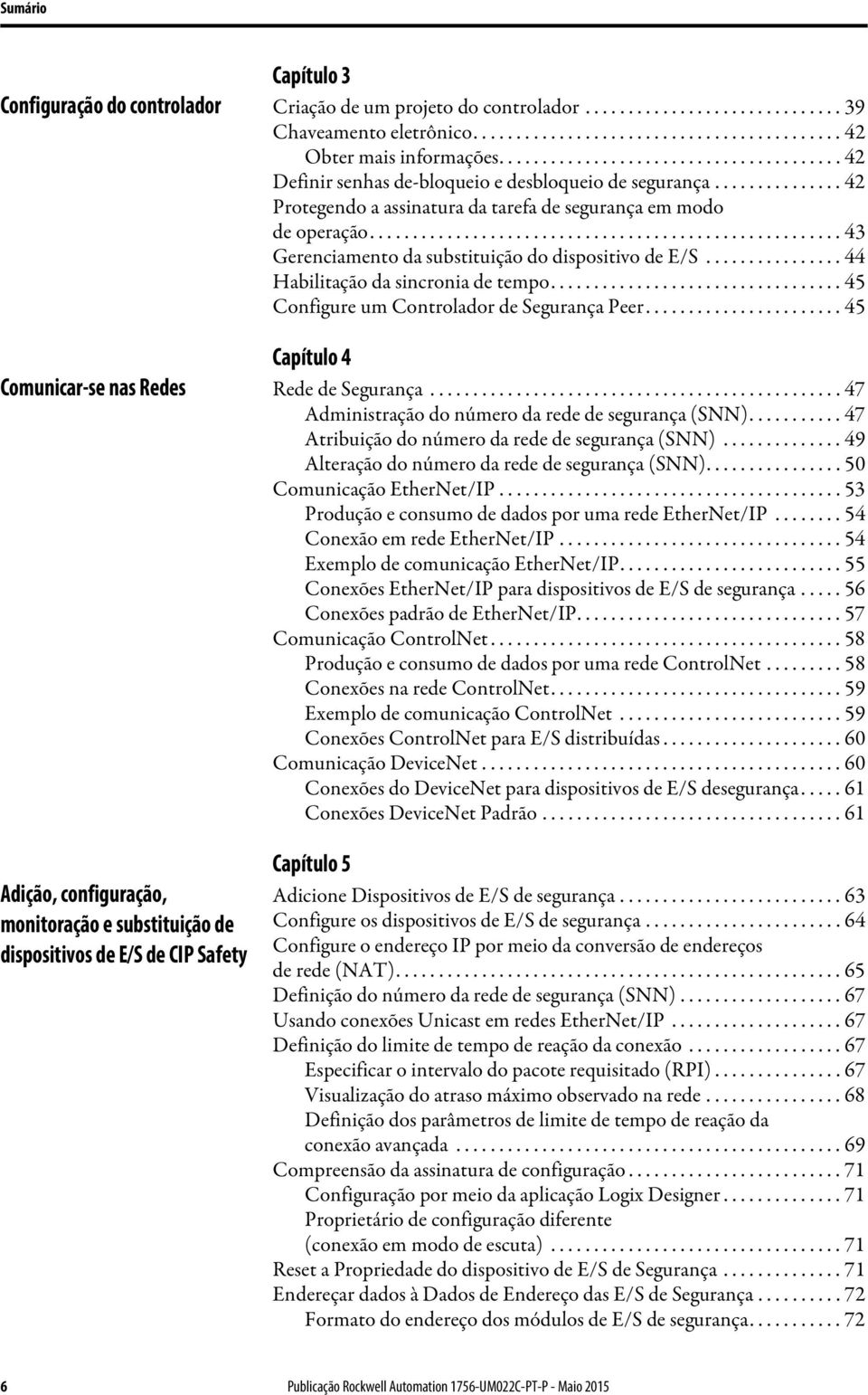 ...................................................... 43 Gerenciamento da substituição do dispositivo de E/S................ 44 Habilitação da sincronia de tempo.