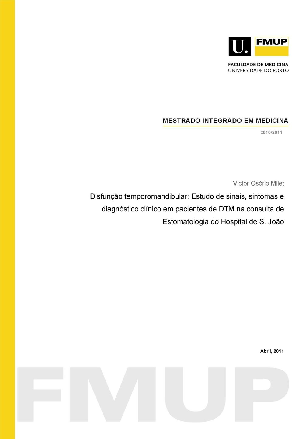 diagnóstico clínico em pacientes de DTM na