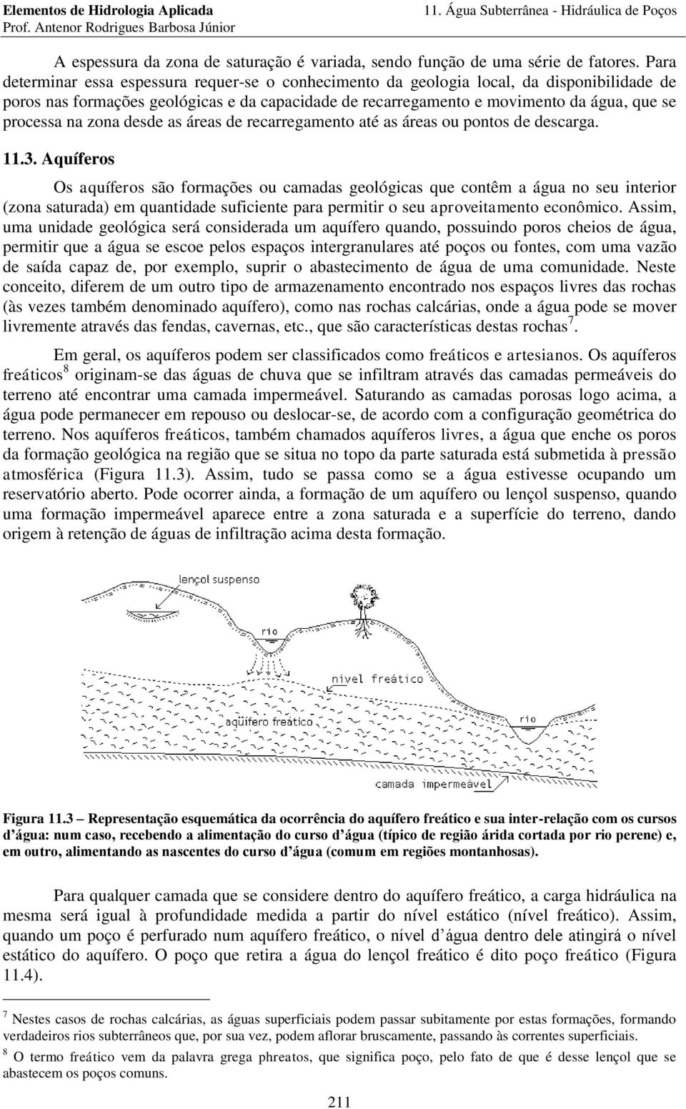 desde as áeas de ecaegamento até as áeas ou pontos de descaga..3.