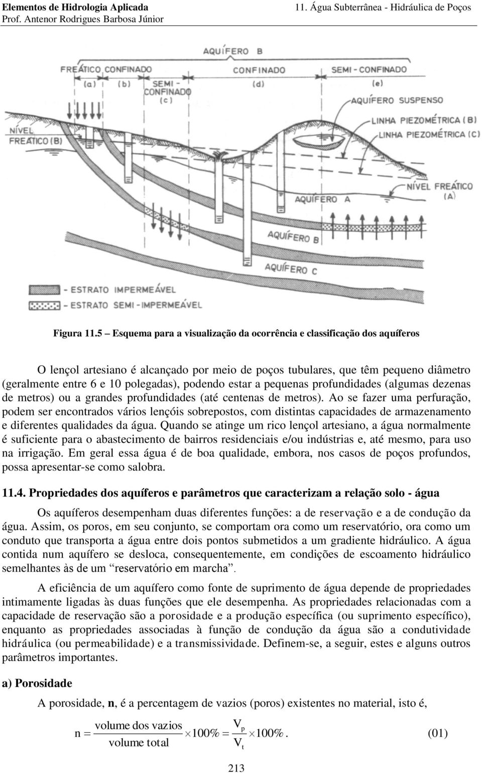 pequenas pofundidades (algumas dezenas de metos) ou a gandes pofundidades (até centenas de metos).