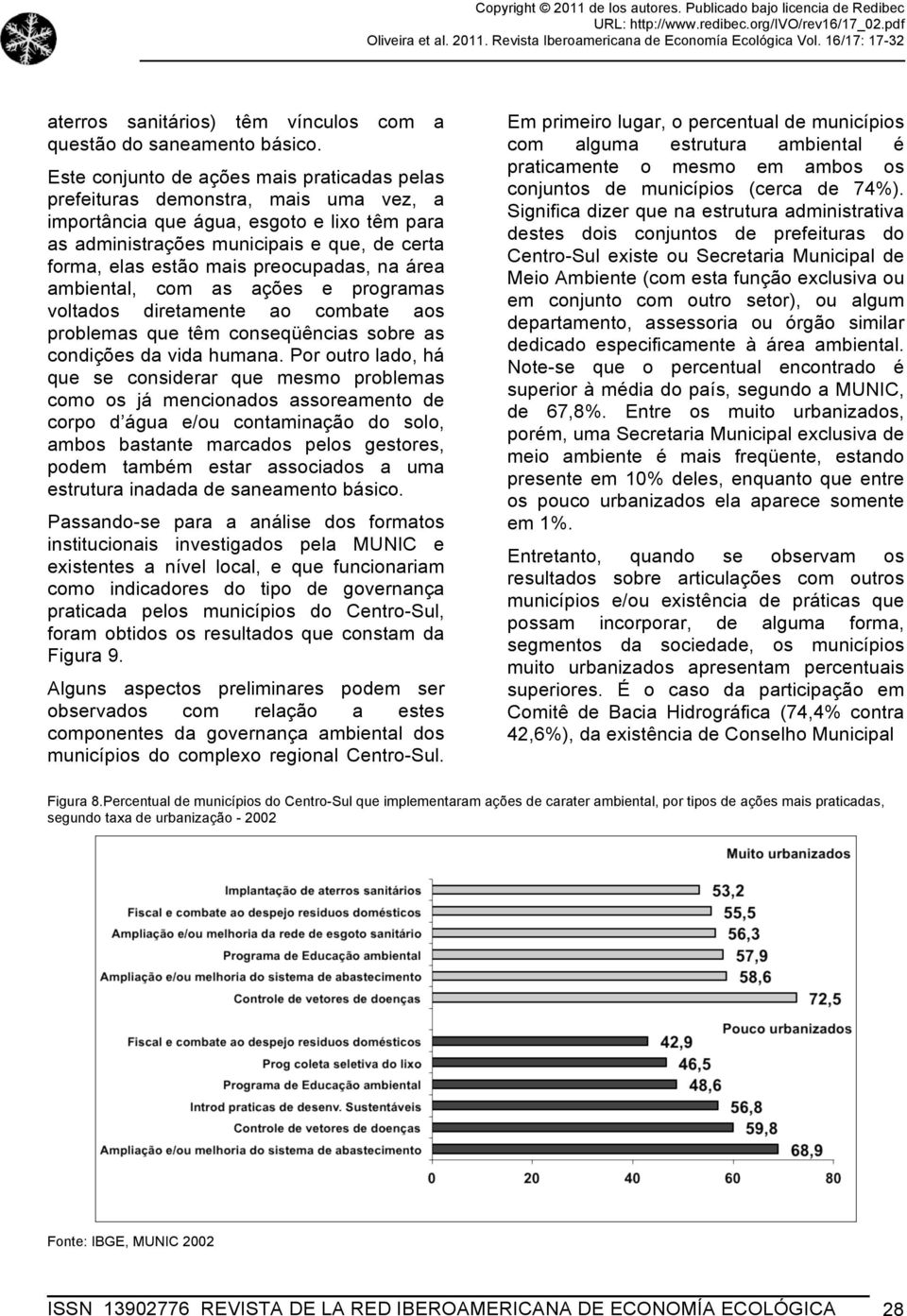 preocupadas, na área ambiental, com as ações e programas voltados diretamente ao combate aos problemas que têm conseqüências sobre as condições da vida humana.