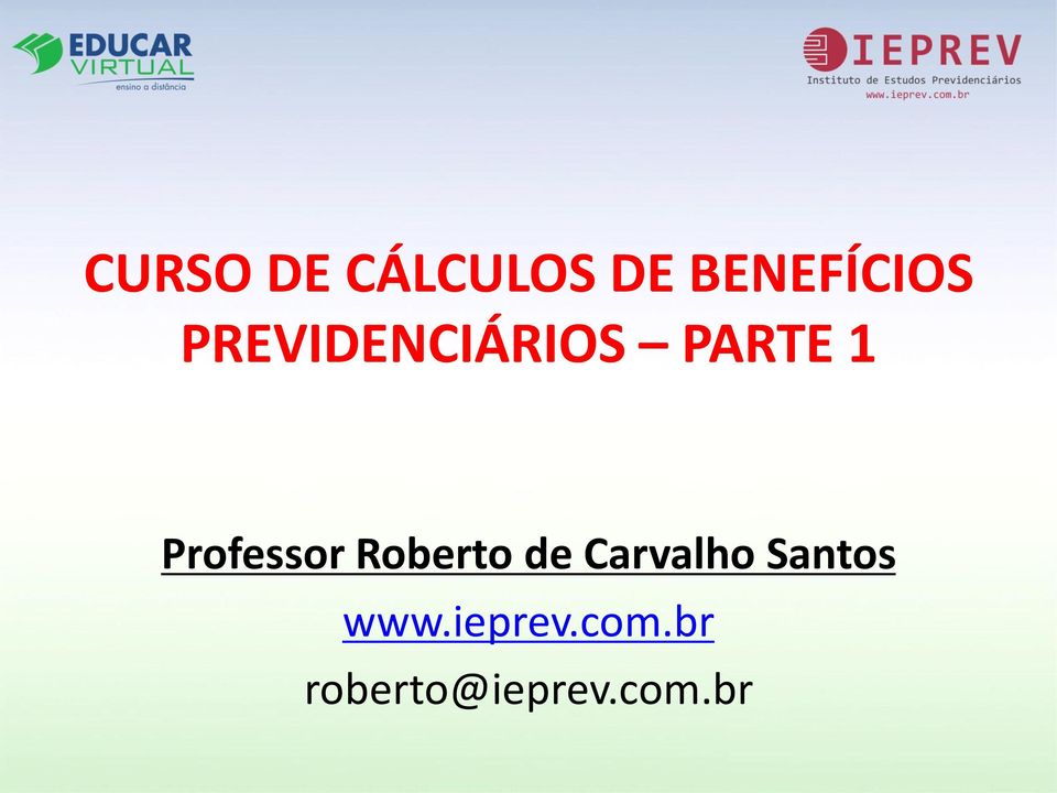 Professor Roberto de Carvalho