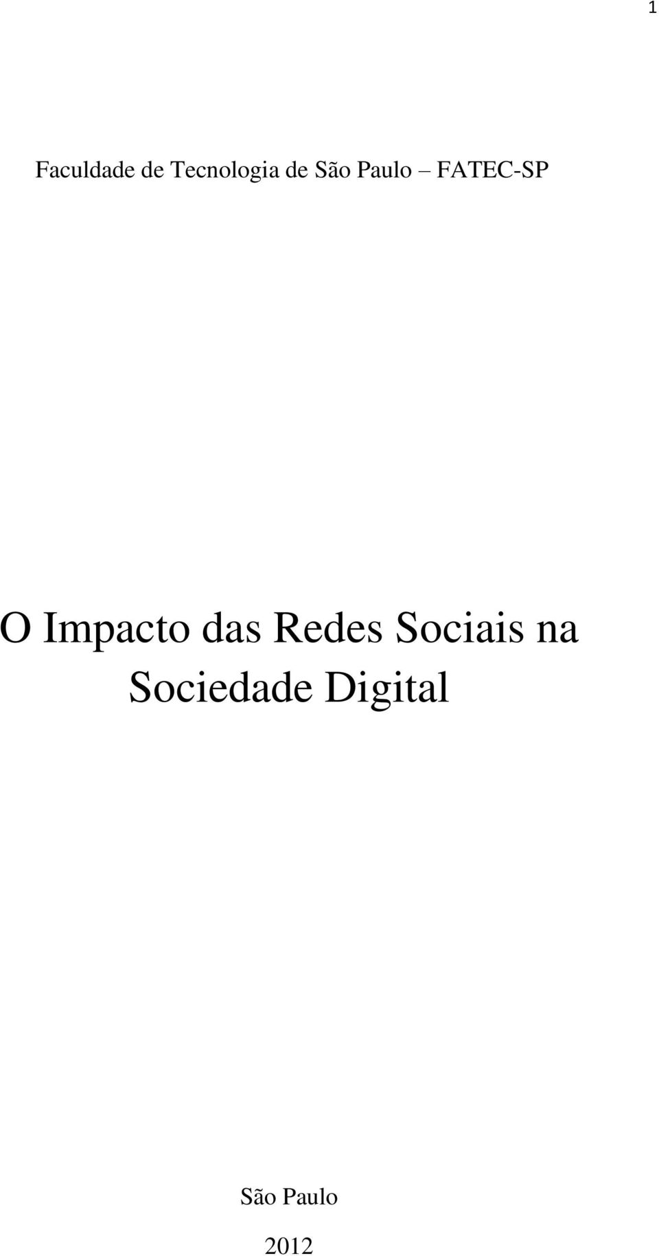 Impacto das Redes Sociais