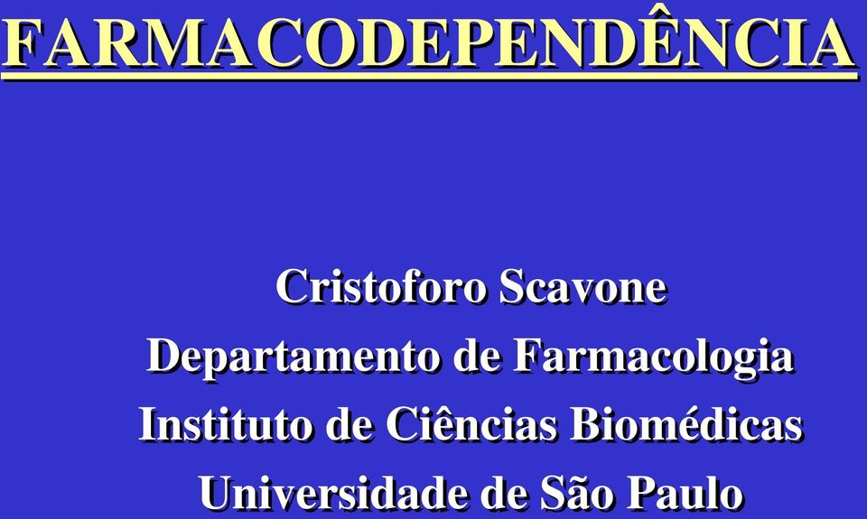 Farmacologia Instituto de