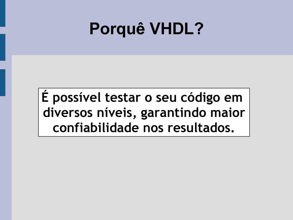 código em diversos níveis,