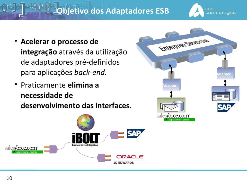 pré-definidos para aplicações back-end.