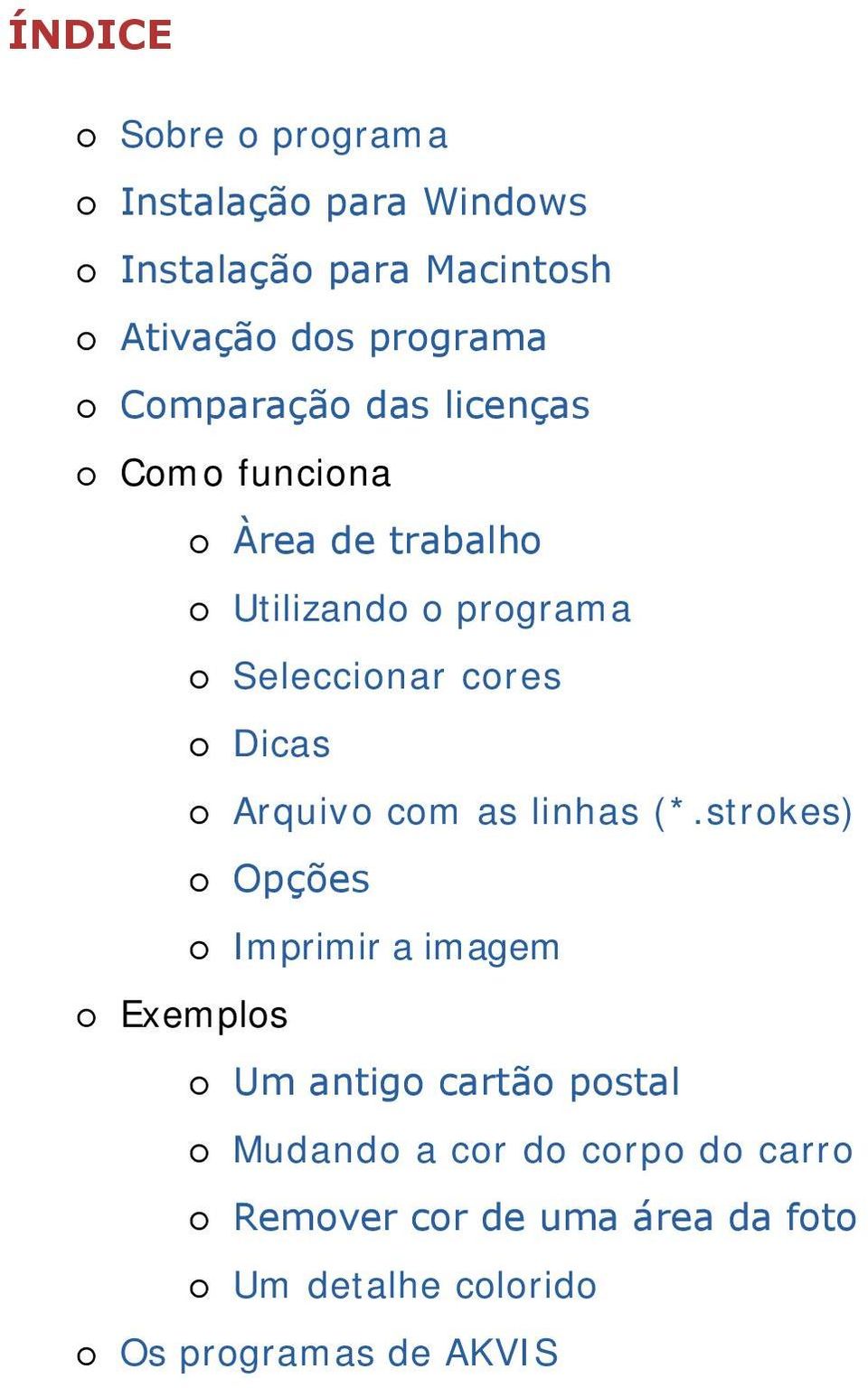 Dicas Arquivo com as linhas (*.