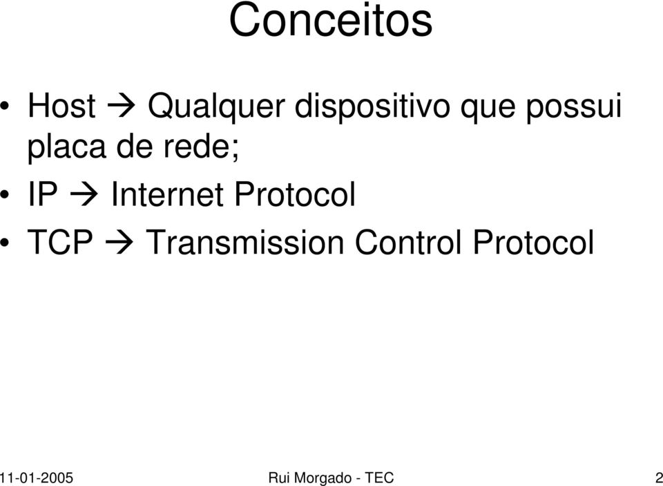 Internet Protocol TCP Transmission