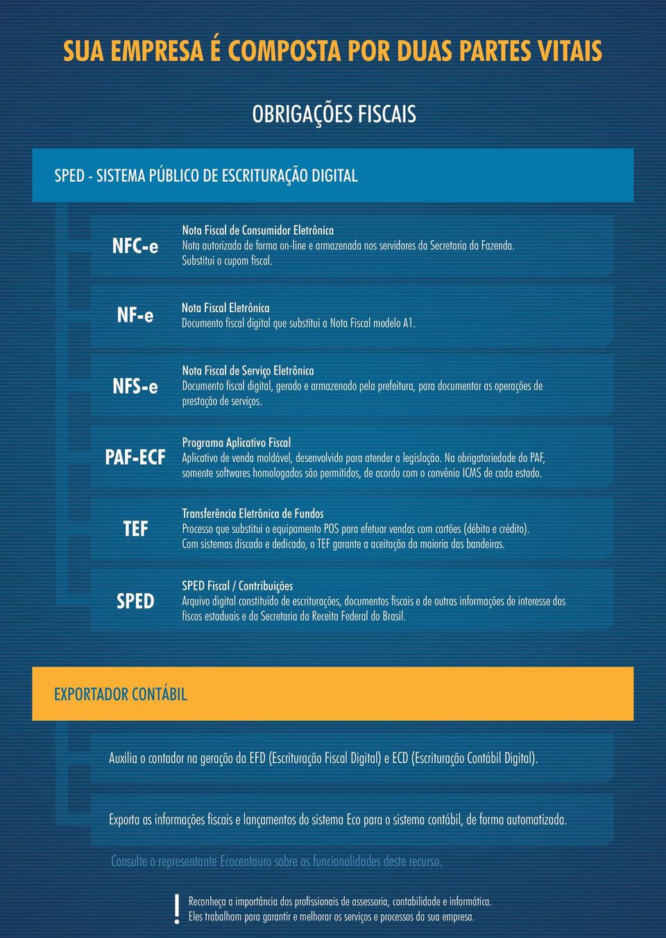 Nota Fiscal de Serviço Eletrônica Documento fiscal digital, gerado e armazenado pela prefeitura, para documentar as operações de prestação de serviços.