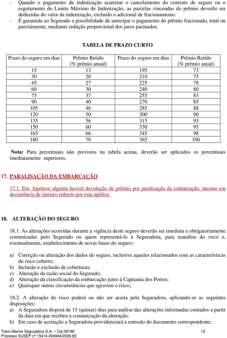 - É garantida ao Segurado a possibilidade de antecipar o pagamento do prêmio fracionado, total ou parcialmente, mediante redução proporcional dos juros pactuados.