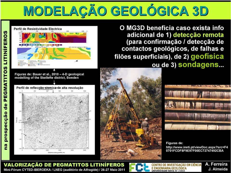 beneficia caso exista info adicional de 1) detecção remota (para confirmação / detecção de contactos geológicos, de