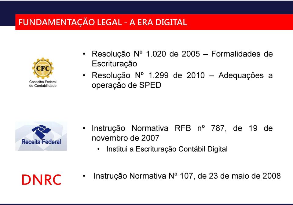 299 de 2010 Adequações a operação de SPED Instrução Normativa RFB nº 787,