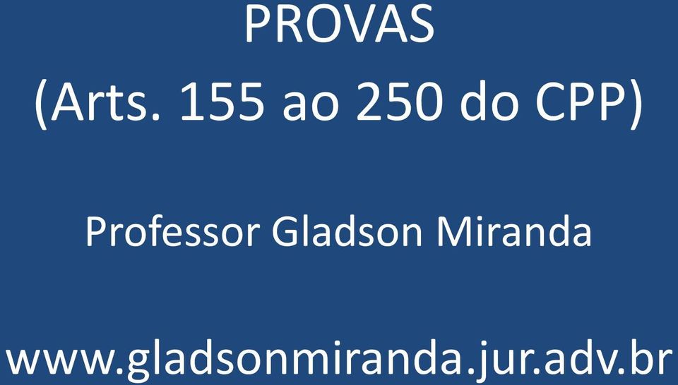 Professor Gladson