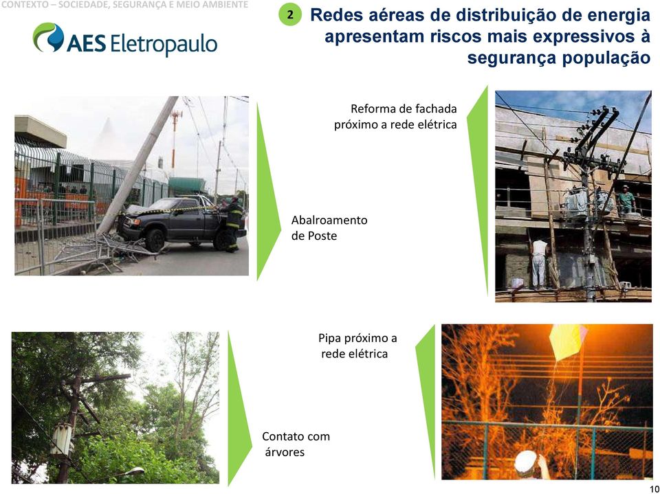 segurança população Reforma de fachada próximo a rede elétrica