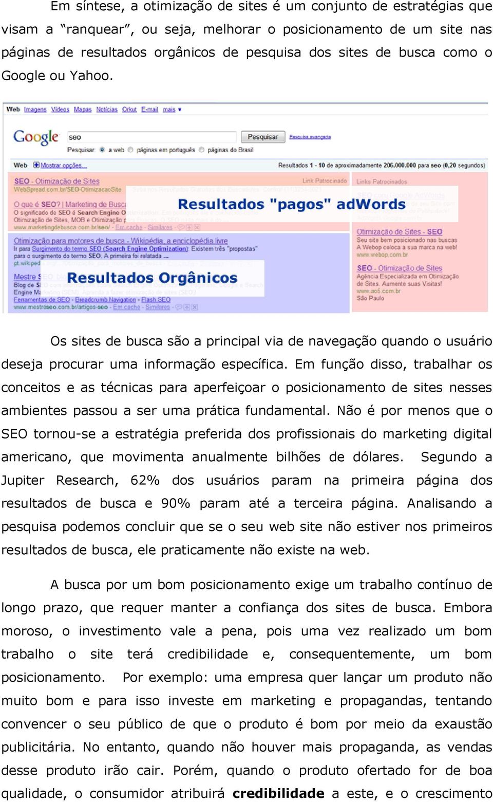 Em função disso, trabalhar os conceitos e as técnicas para aperfeiçoar o posicionamento de sites nesses ambientes passou a ser uma prática fundamental.