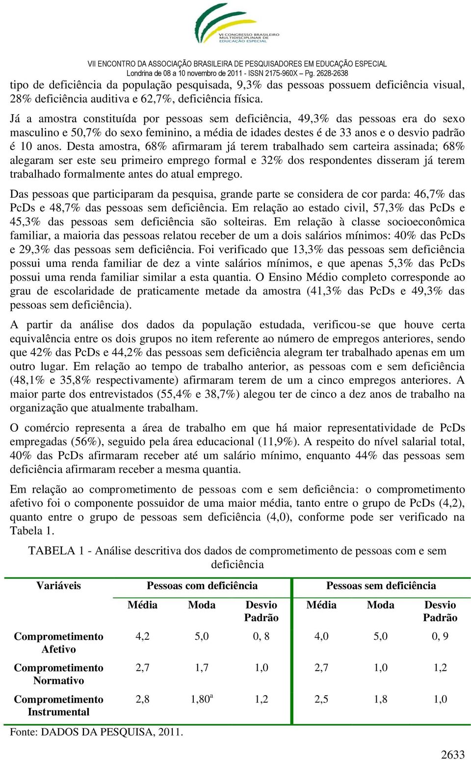 Desta amostra, 68% afirmaram já terem trabalhado sem carteira assinada; 68% alegaram ser este seu primeiro emprego formal e 32% dos respondentes disseram já terem trabalhado formalmente antes do