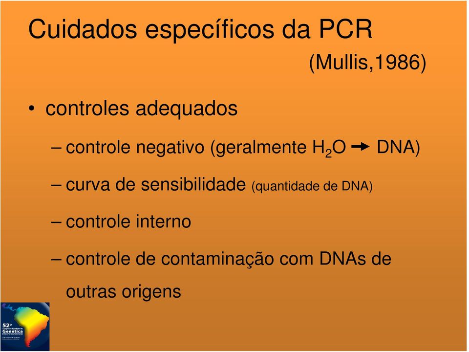 curva de sensibilidade (quantidade de DNA) controle