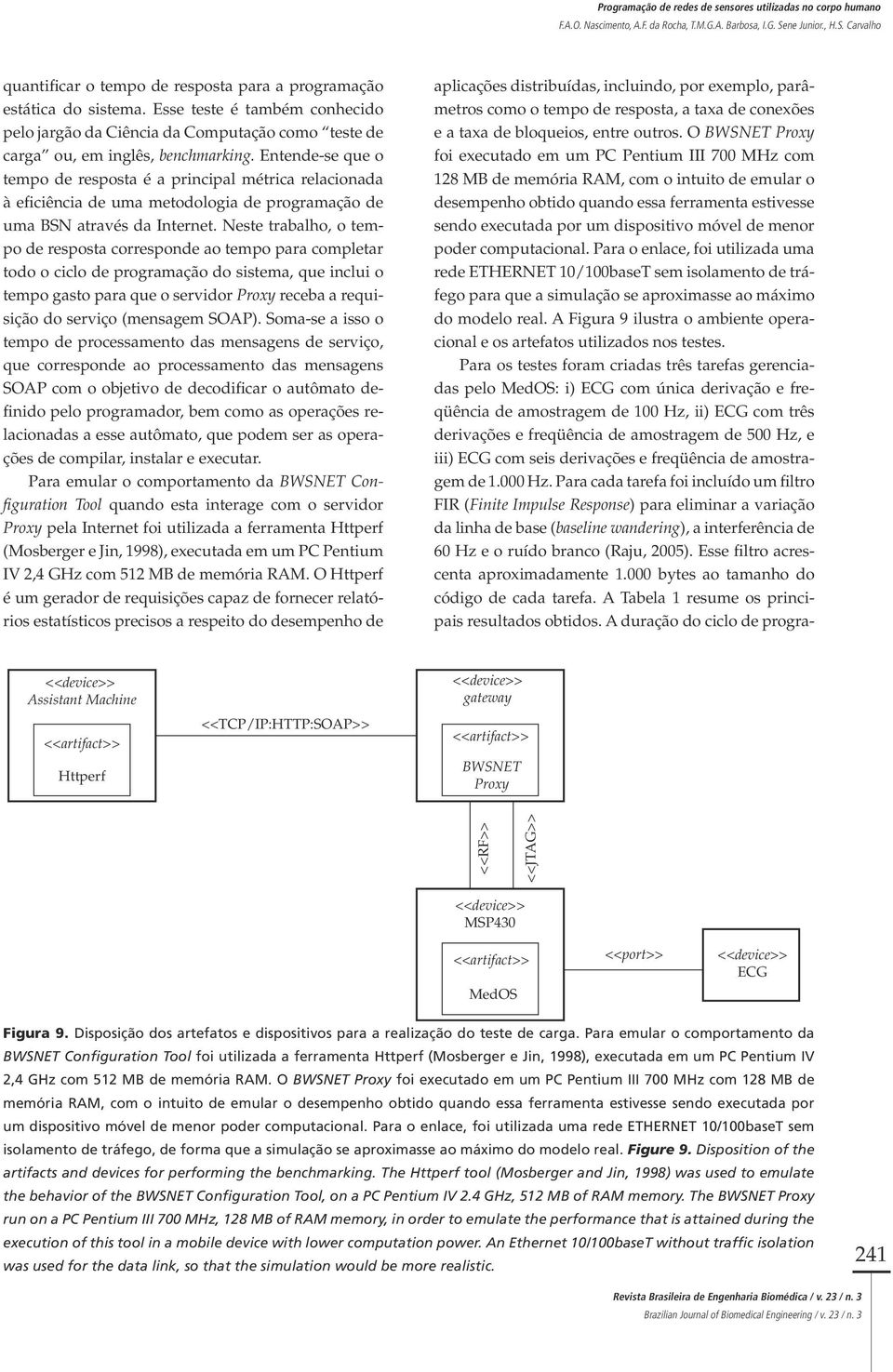 móvel de menor poder computacional. Para o enlace, foi utilizada uma rede ETHERNET 10/100baseT sem isolamento de tráfego para que a simulação se aproximasse ao máximo do modelo real.