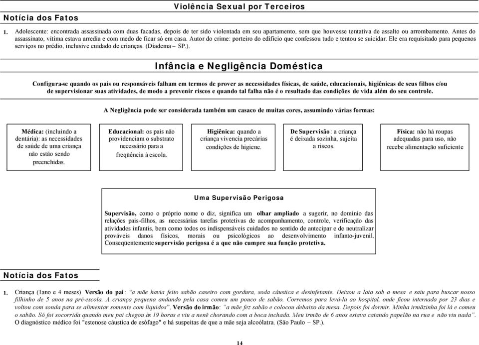 Antes do assassinato, vítima estava arredia e com medo de ficar só em casa. Autor do crime: porteiro do edifício que confessou tudo e tentou se suicidar.