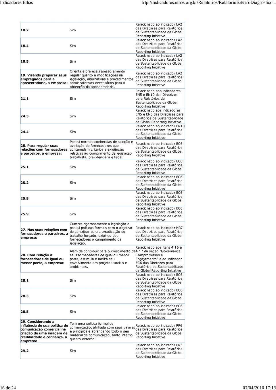 9 Sim Orienta e oferece assessoramento regular quanto a modificações na legislação, alternativas e procedimentos administrativos necessários para a obtenção da aposentadoria.