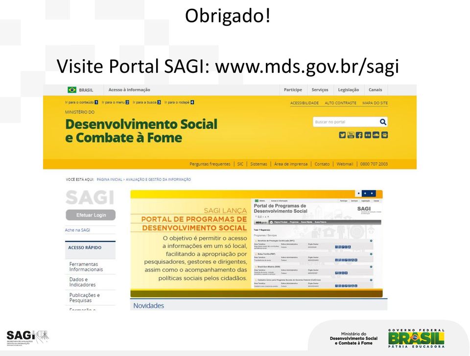 Portal SAGI: