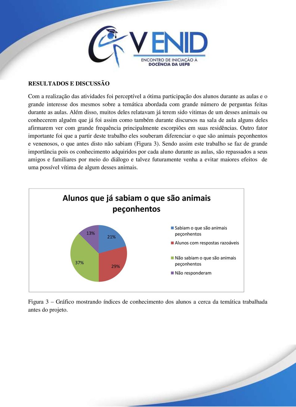 Além disso, muitos deles relatavam já terem sido vitimas de um desses animais ou conhecerem alguém que já foi assim como também durante discursos na sala de aula alguns deles afirmarem ver com grande