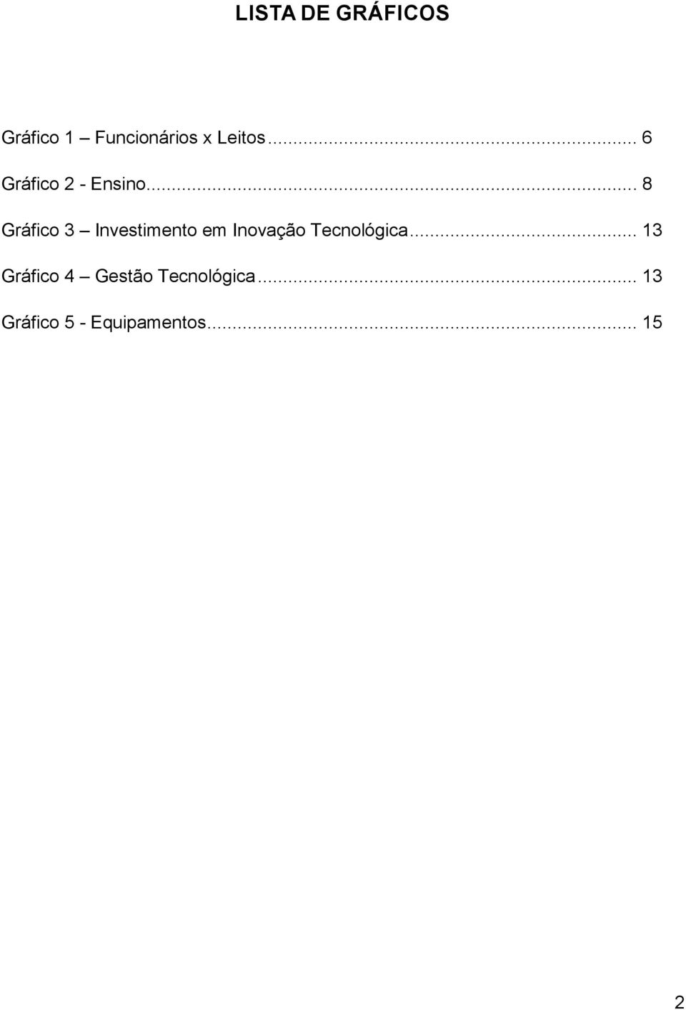 .. 8 Gráfico 3 Investimento em Inovação Tecnológica.