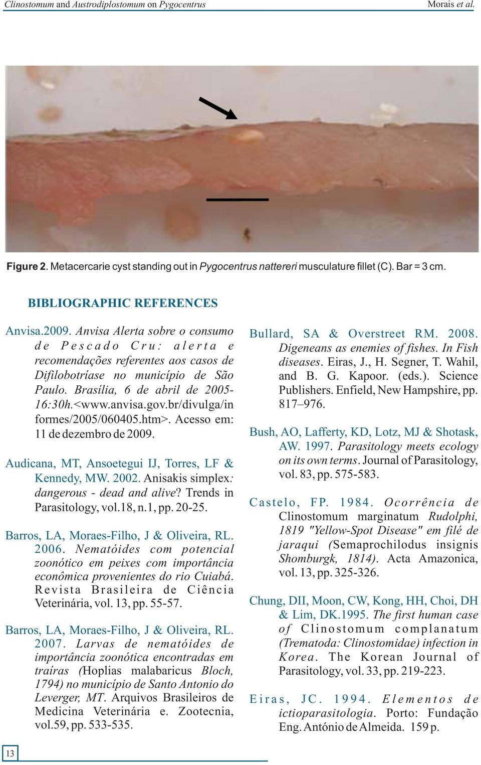 anvisa.gov.br/divulga/in formes/2005/060405.htm>. Acesso em: 11 de dezembro de 2009. Audicana, MT, Ansoetegui IJ, Torres, LF & Kennedy, MW. 2002. Anisakis simplex: dangerous - dead and alive?