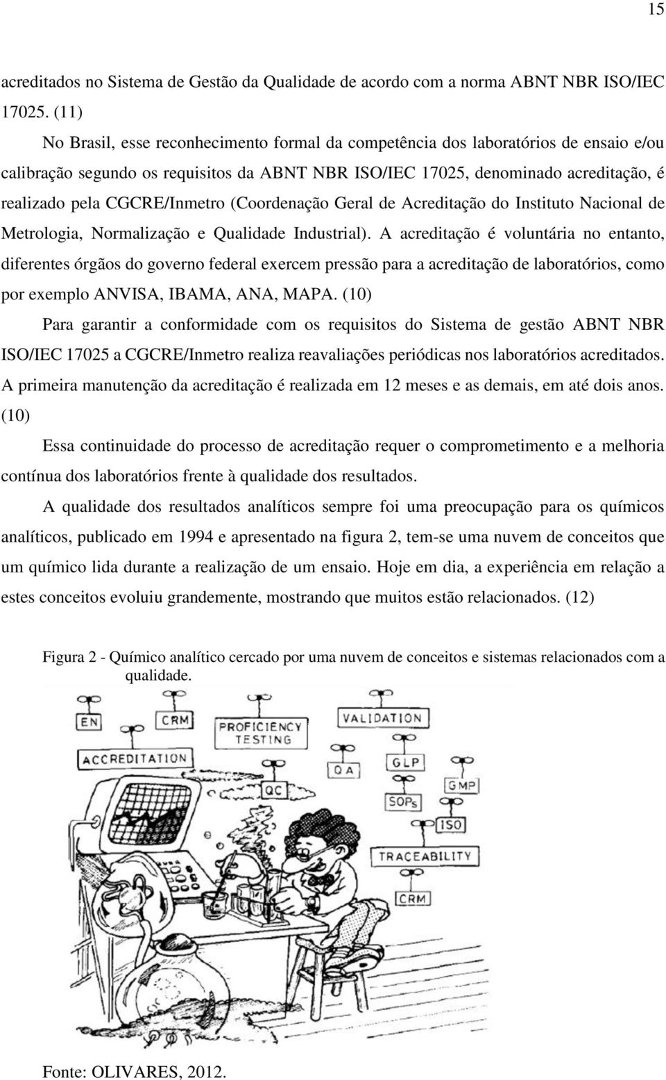 CGCRE/Inmetro (Coordenação Geral de Acreditação do Instituto Nacional de Metrologia, Normalização e Qualidade Industrial).