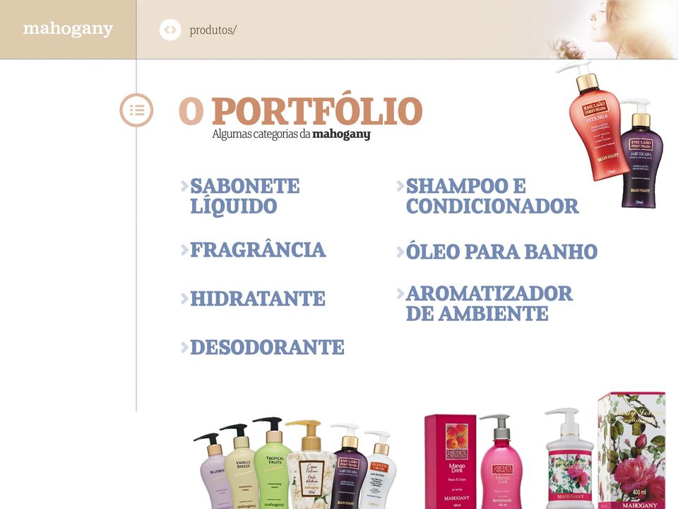 HIDRATANTE DESODORANTE SHAMPOO E