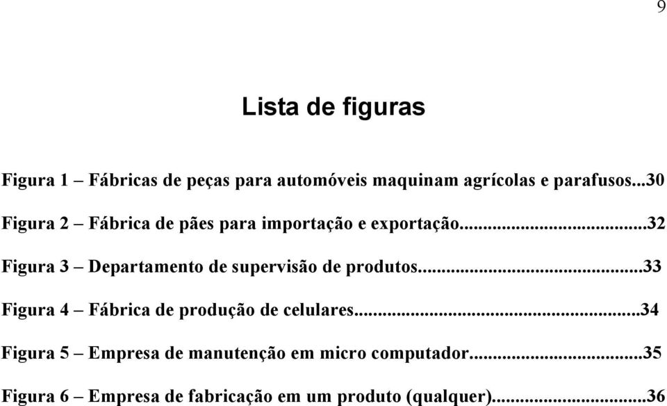 ..32 Figura 3 Departamento de supervisão de produtos.