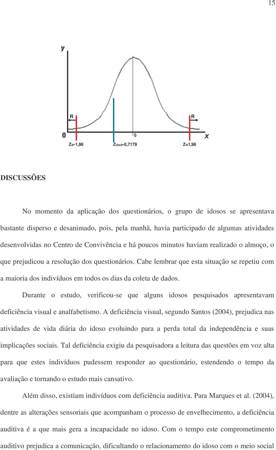 Cabe lembrar que esta situação se repetiu com a maioria dos indivíduos em todos os dias da coleta de dados.