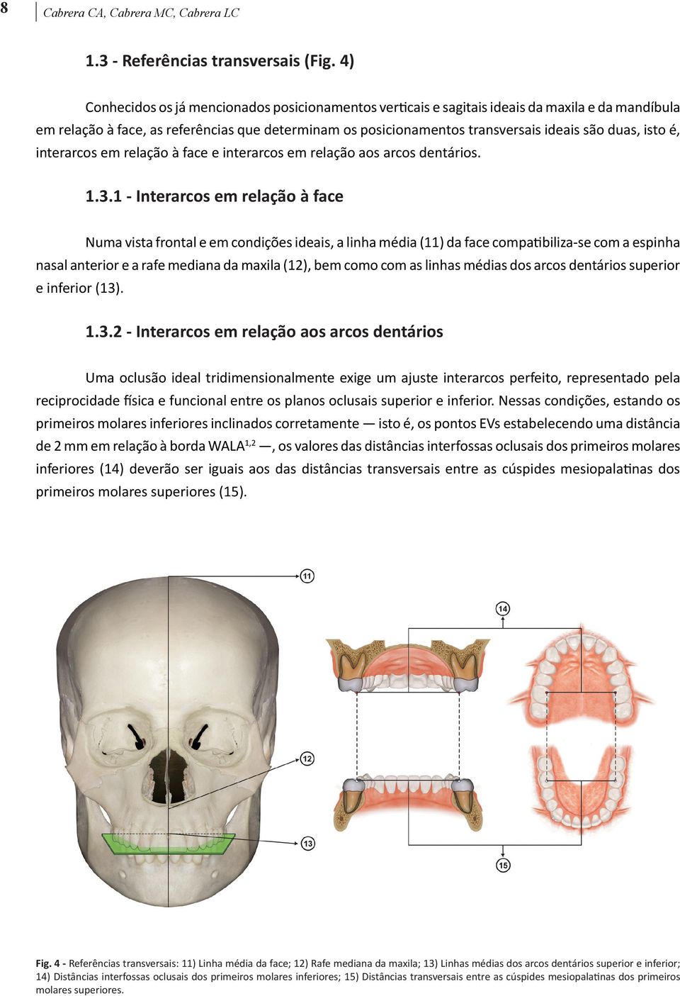 isto é, interarcos em relação à face e interarcos em relação aos arcos dentários. 1.3.